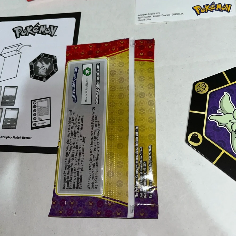2023 McDonald’s Pokémon Happy Meal Toys Sealed Cards‎ #4 & #8
